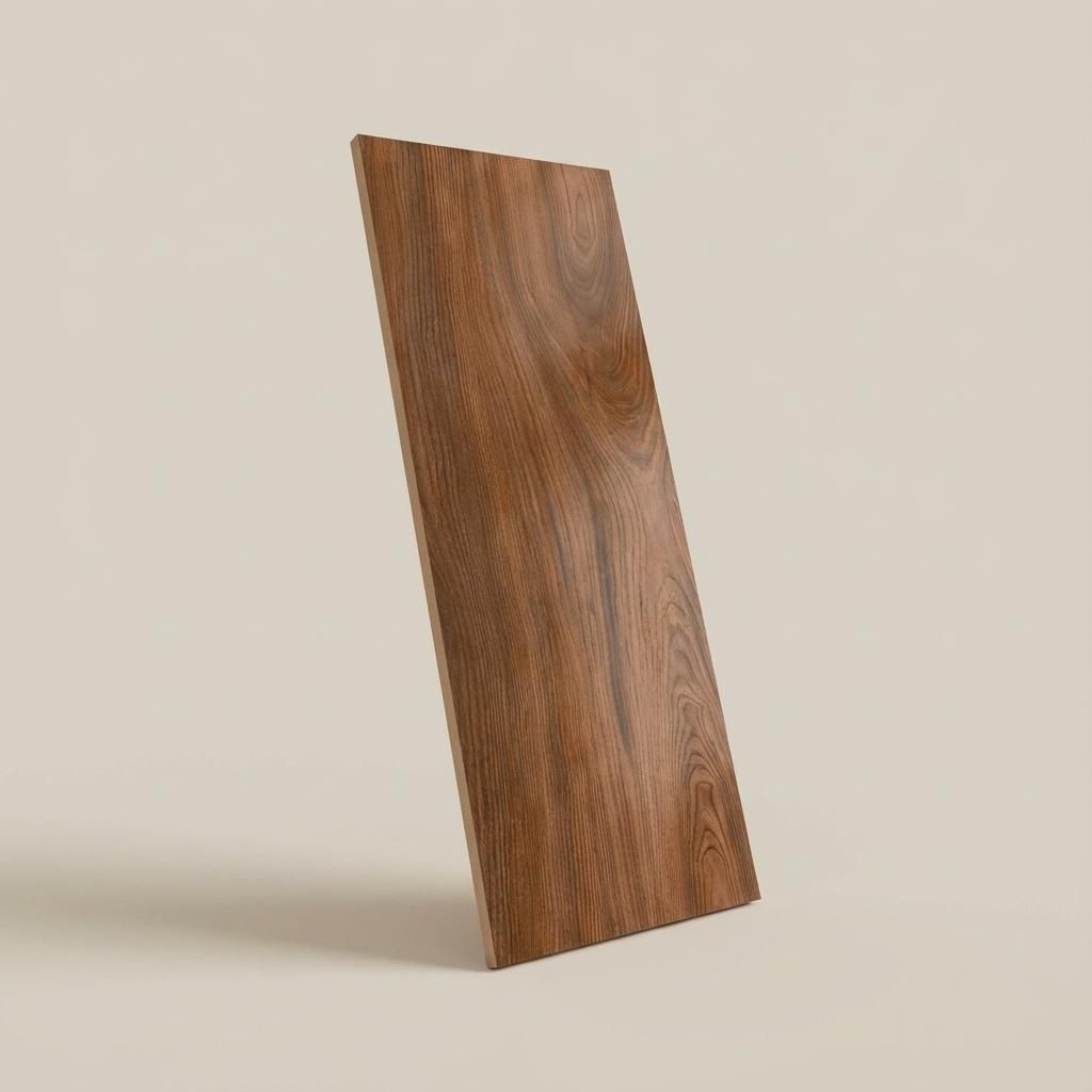 Vibes Ochre Wood Plank, Dark Brown, Wood, Tiles - Vitrified - Full