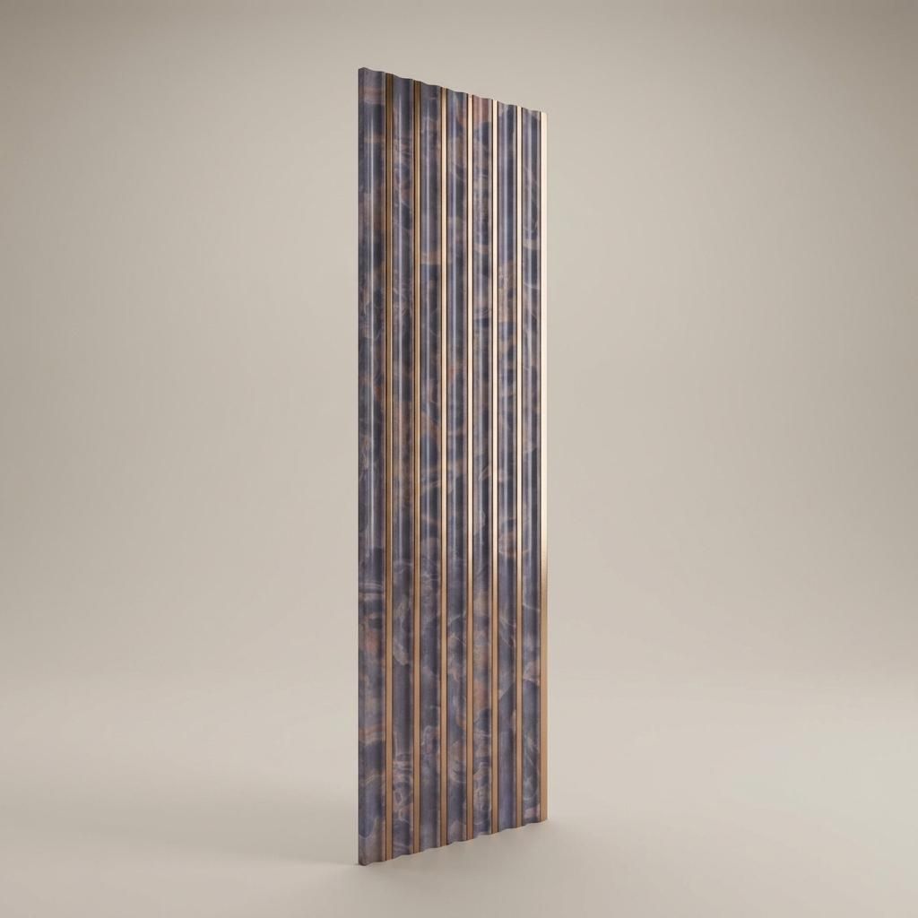 Urban Stone Brown Recycled PP Panels | 8 x 0.8 Ft, 10 mm | Louvers Wall ...