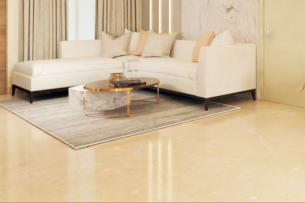 Contemporary Marble Flooring Tiles With A Medium Veins Pattern
