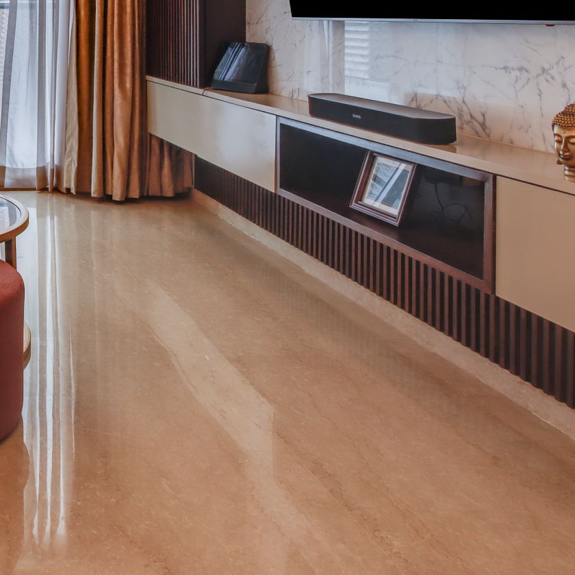 Modern Splashed Marble Flooring With A Glossy Finish