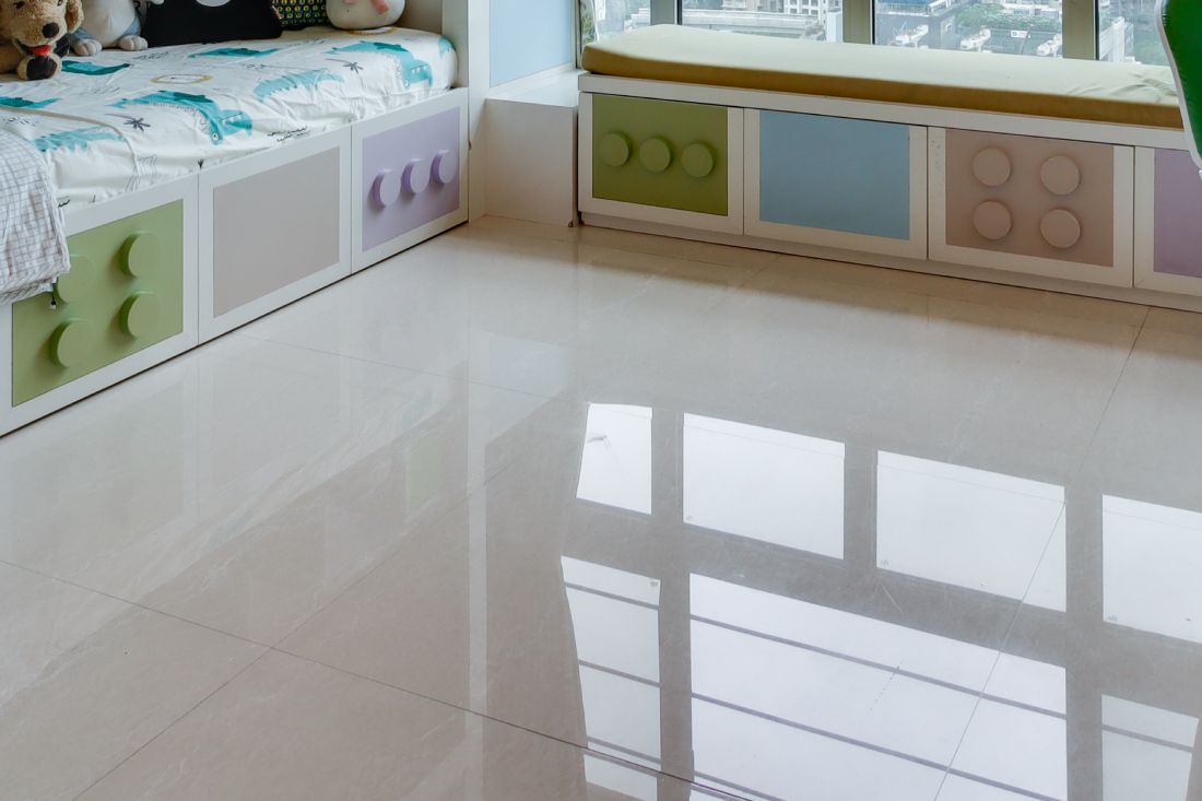 Contemporary White Flooring Design For Kids' Rooms