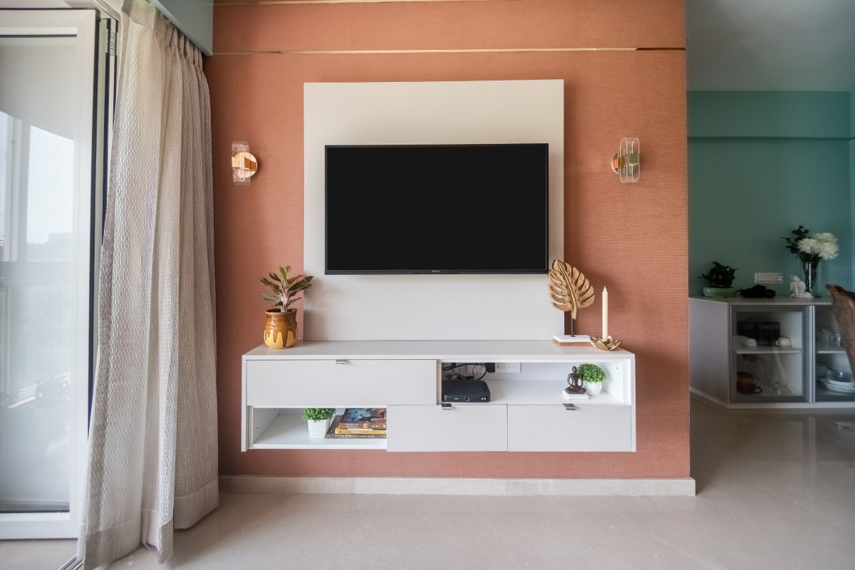 Textured Living Room Wallpaper Design Livspace