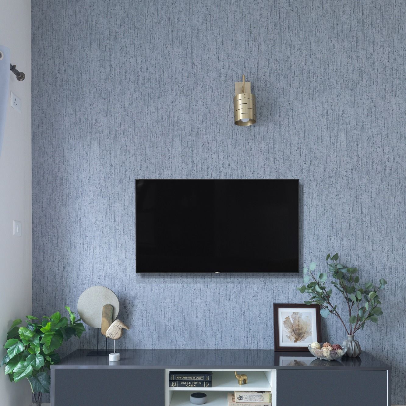 Modern Grey Wallpaper Design For Living Rooms