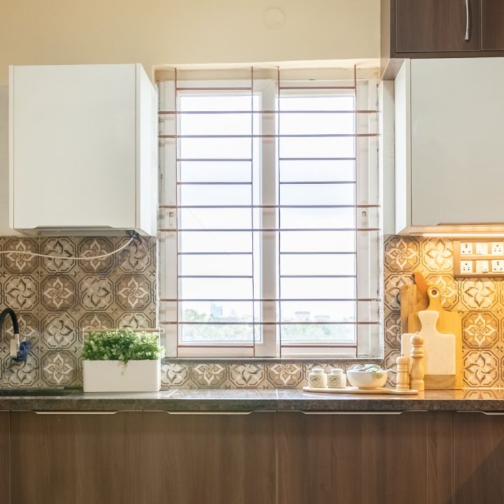 Modern White Sliding Window Design For Kitchens