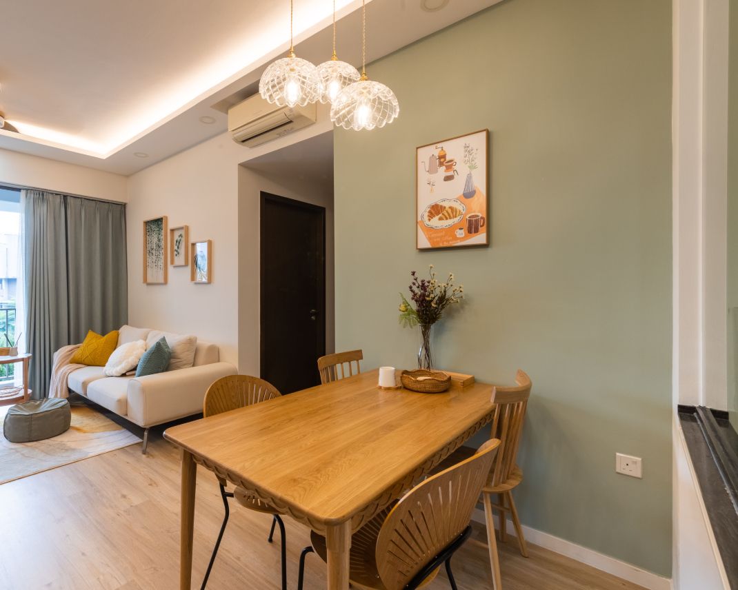 Muted Wall Paint Design For Contemporary Condos Livspace