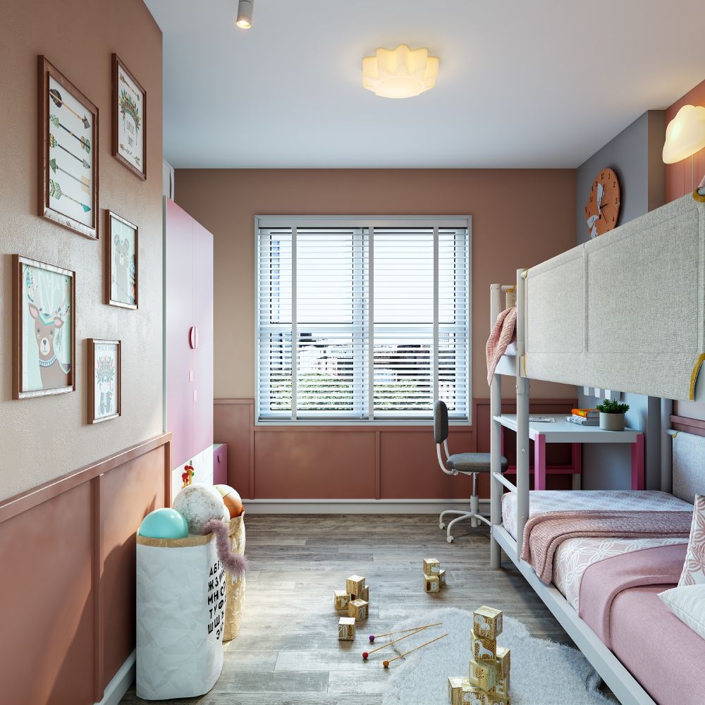 Pastel Pink Wall Paint Design Livspace