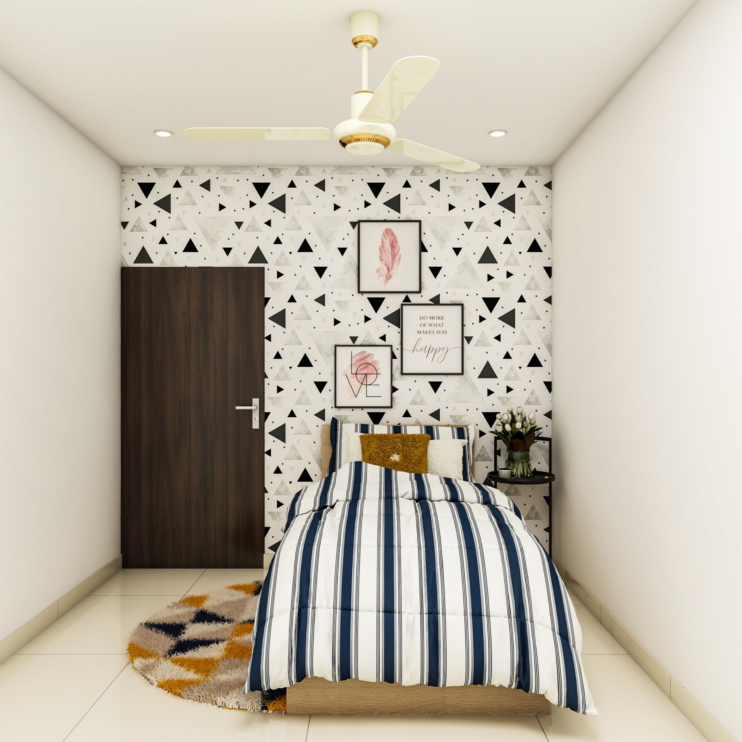 Modern And Cosy Single Kid's Bedroom Design