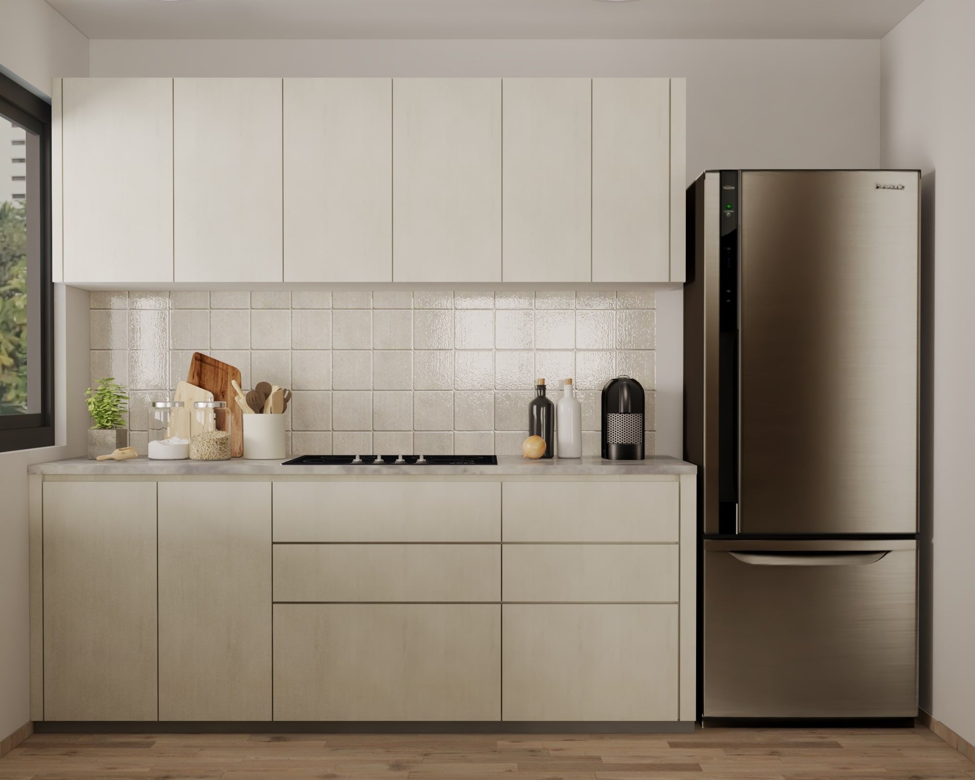 Modern Style Convenient Modular Kitchen Cabinet Design