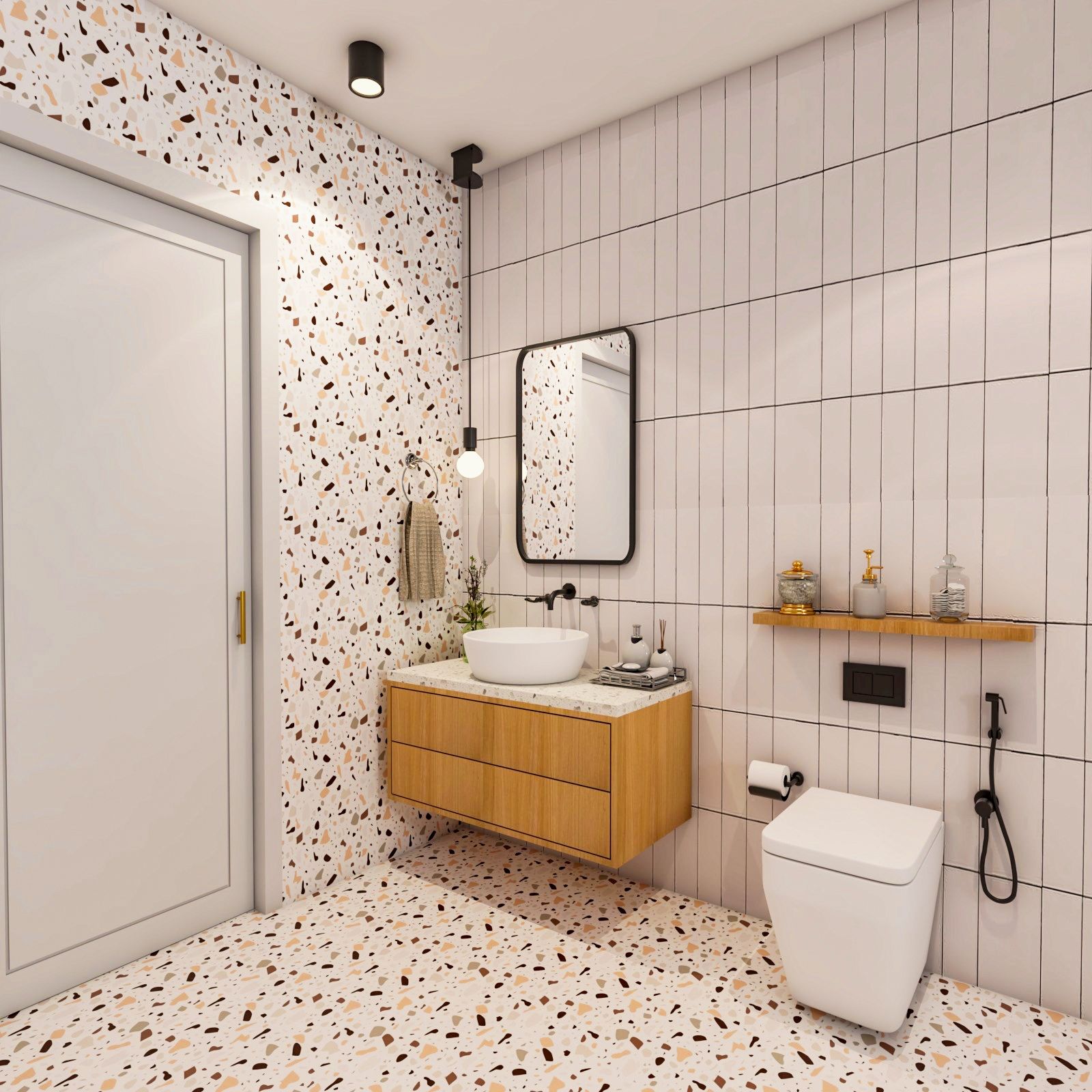 Modern Bathroom Interior Design With Drawer Storage