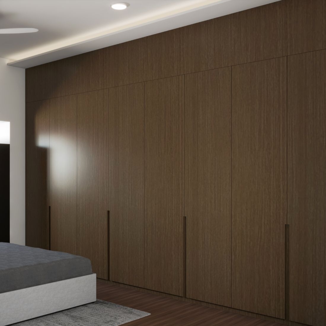 Contemporary Brown Laminate Design For Cabinets And Wardrobes