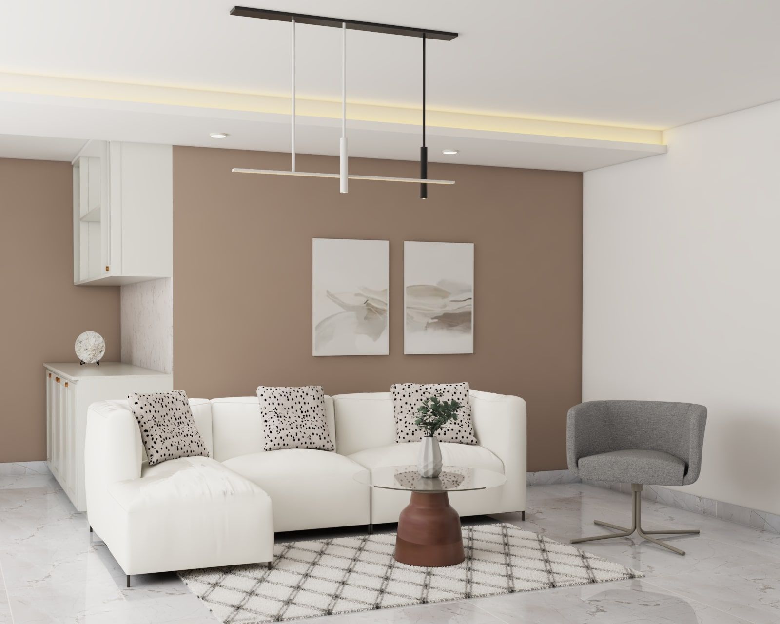 Modern Linerar False Ceiling Design For Living Rooms