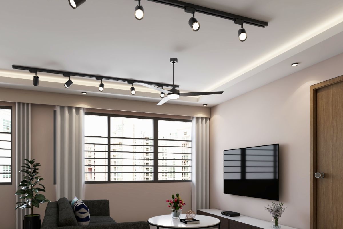 False ceiling store track light