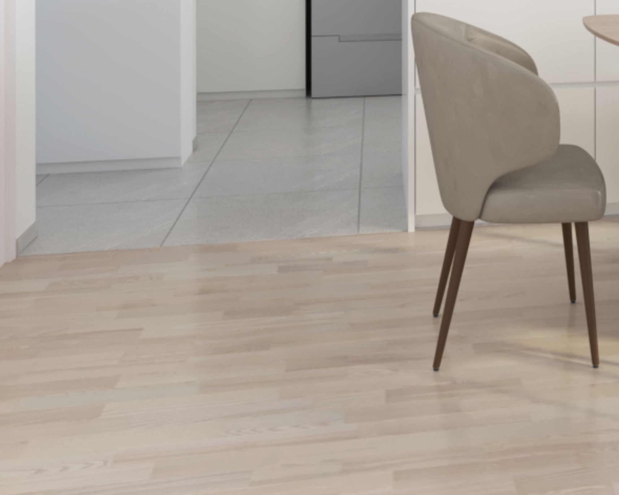 Modern Light Brown Flooring Design With A Matte Finish