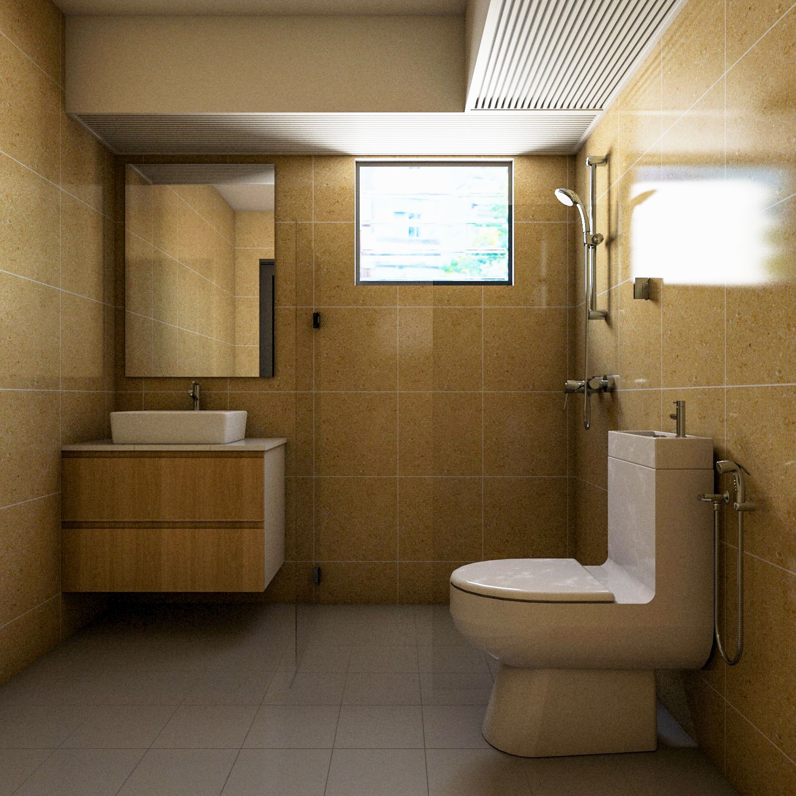 Ceramic Tiles Design For Bathroom Walls | Livspace
