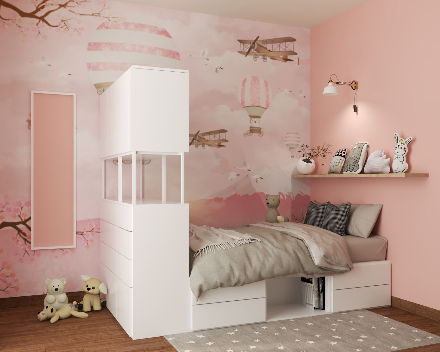 LowMaintenance Pink Wall Paint For Kids' Rooms Livspace