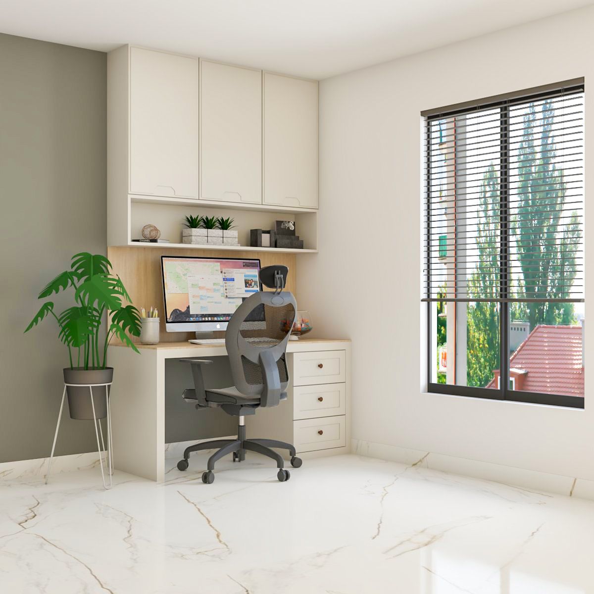 Full Office Designing Setup with Furniture