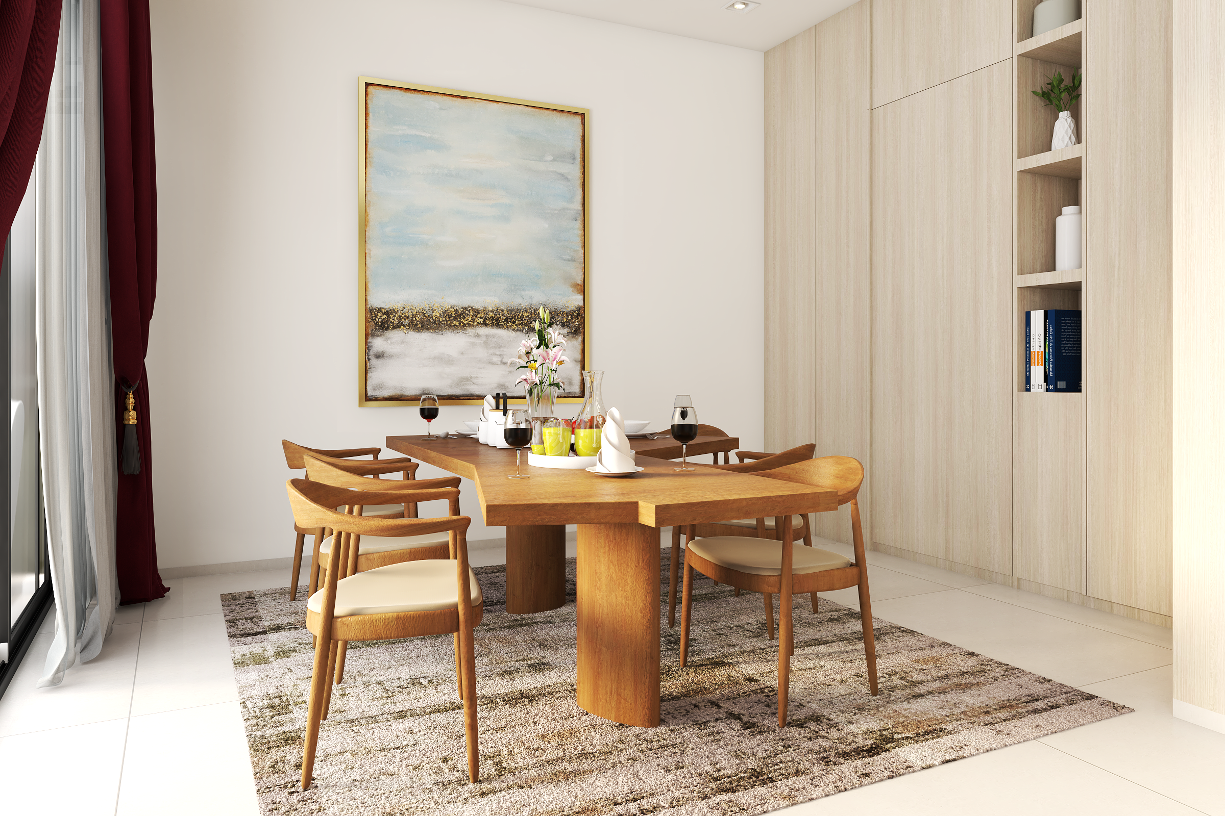 Convenient Modern Styled Spacious Dining Room