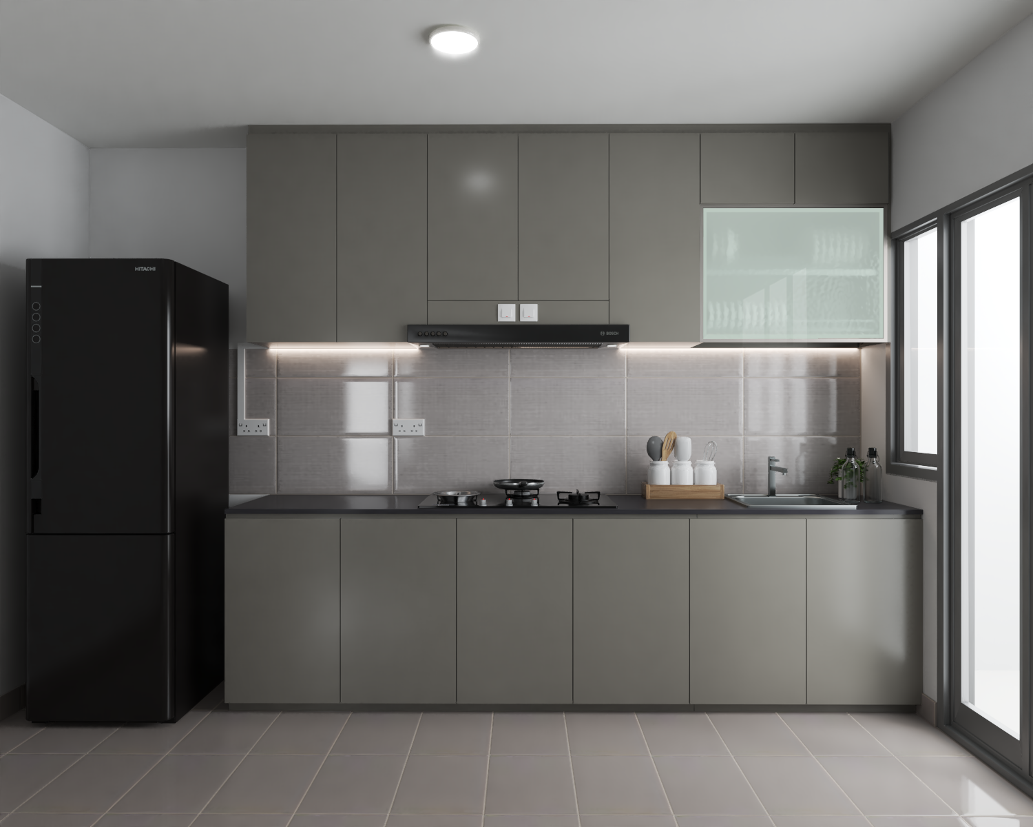 livspace parallel kitchen design