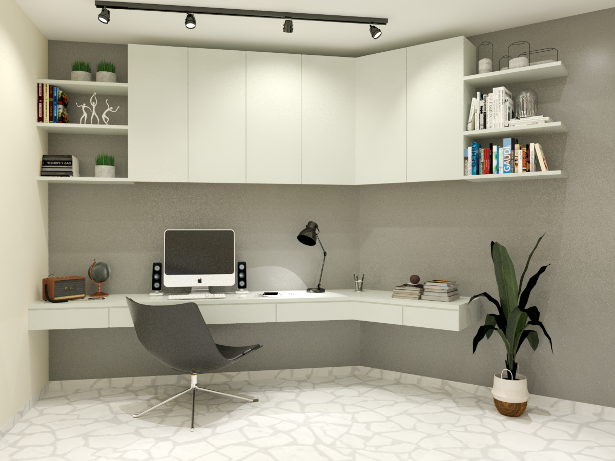 Simple And Spacious Home Office