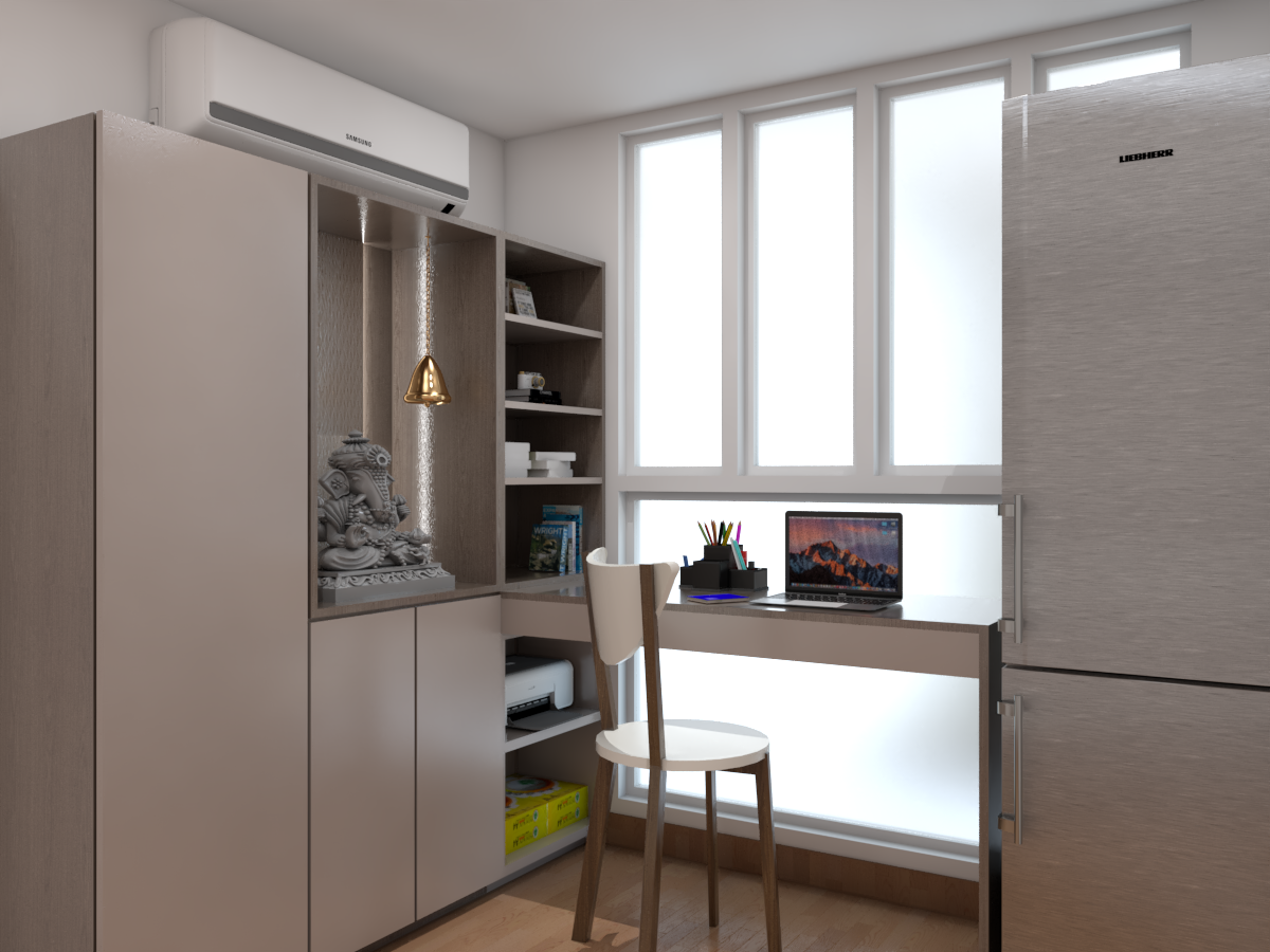 Home Office With Storage Max Tall Units
