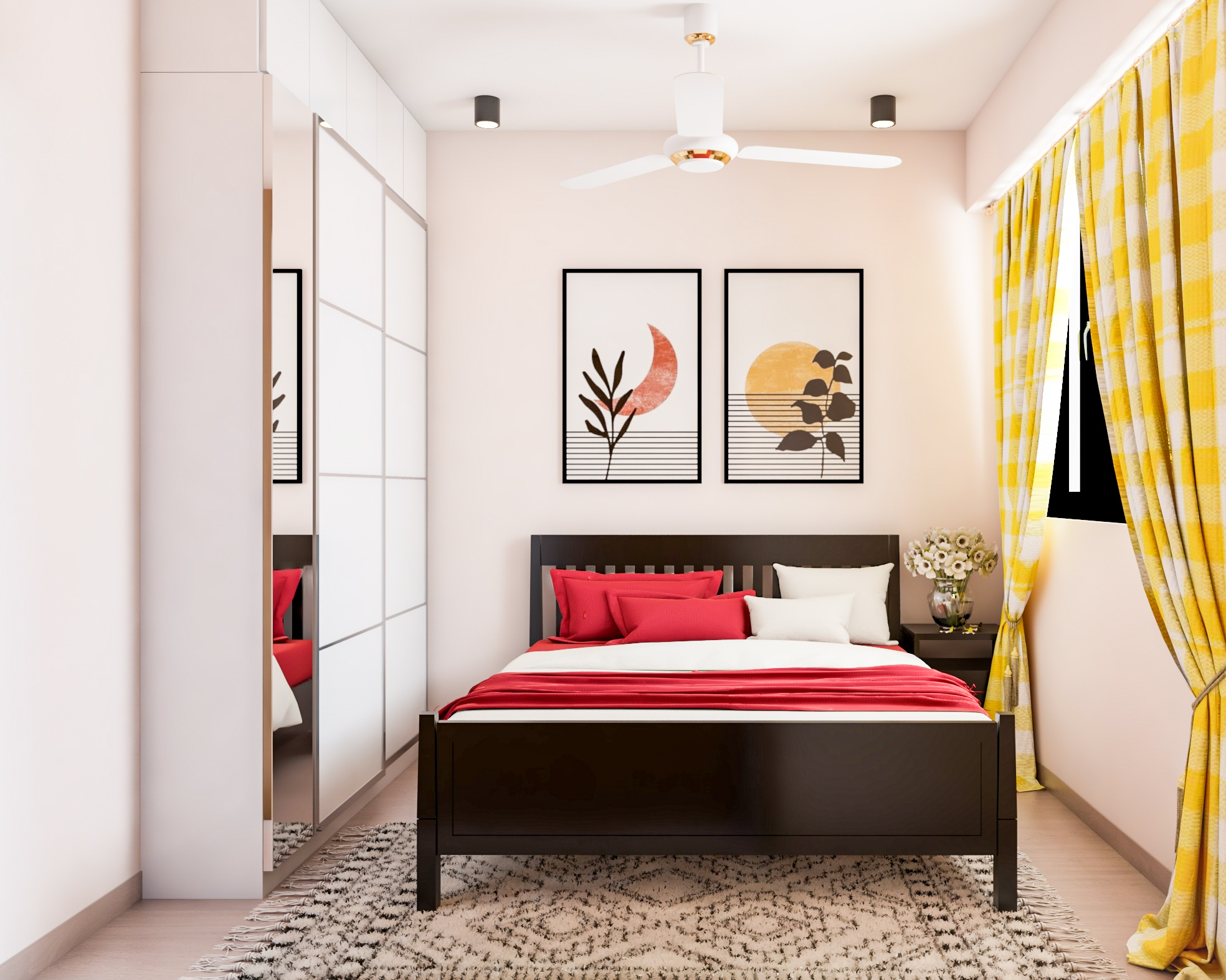 Modern Master Bedroom Design With Vibrant Interiors