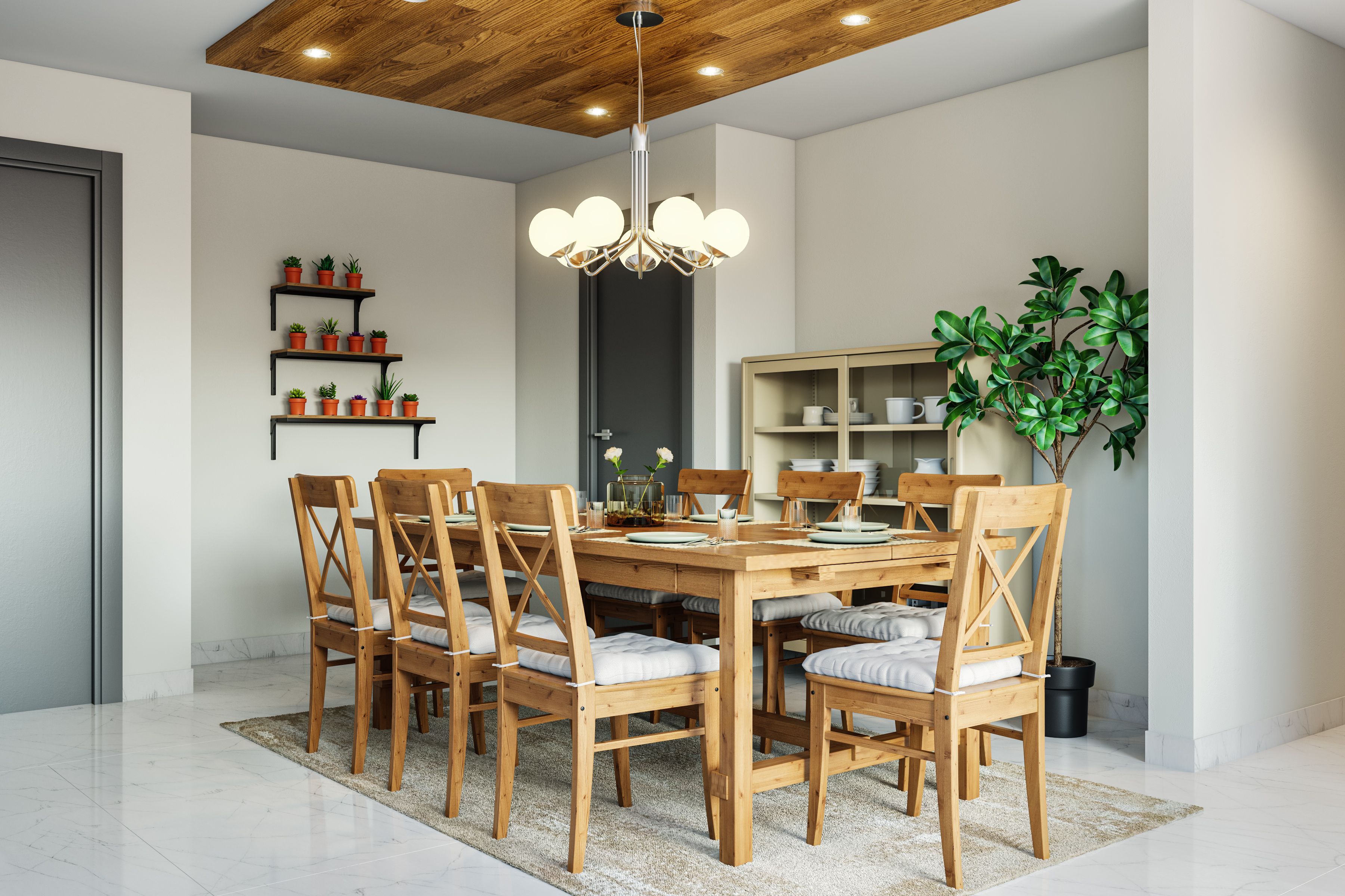 Contemporary 8-Seater Dining Room Design