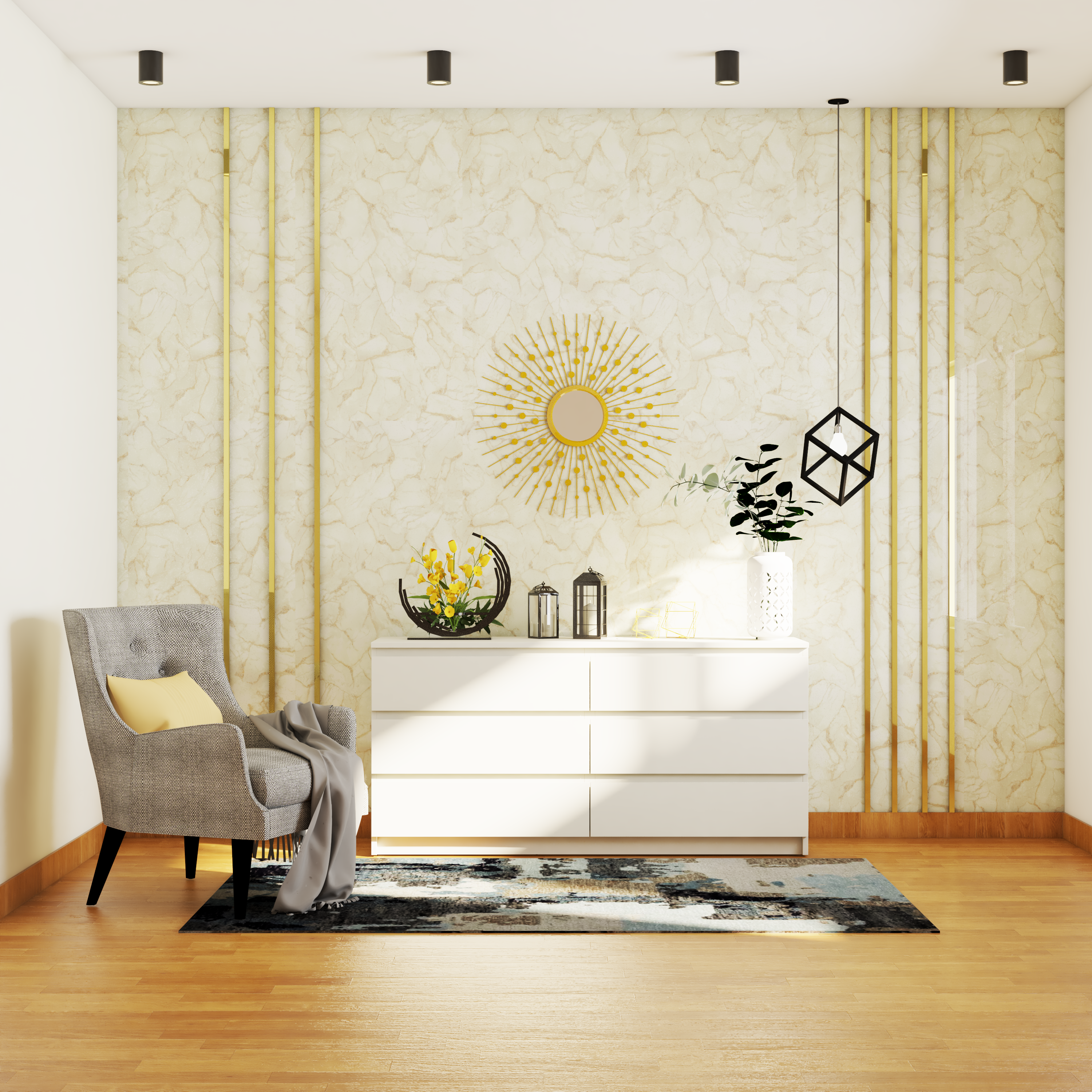 Buy Multicolour Vinyl Paper 3D Gold Lattice Selfadhesive Wallpaper with  Wooden Texture Finish by PrintMySpace Online  Natural  Floral Wallpapers   Wallpapers  Furnishings  Pepperfry Product