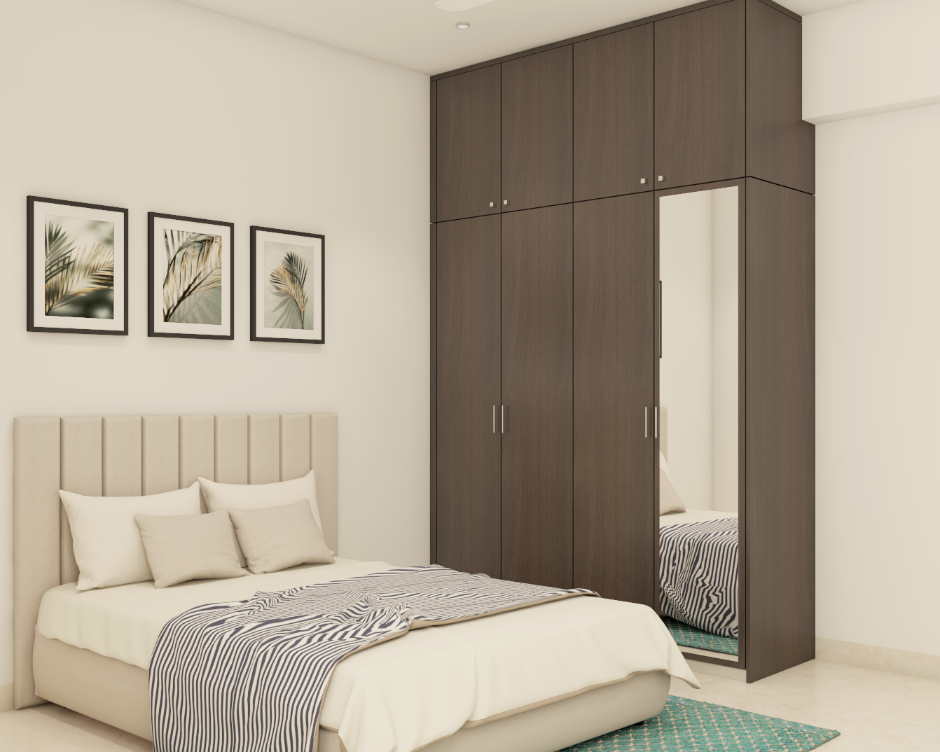 Compact CreamyWhite Guest Bedroom Design Ideas Livspace