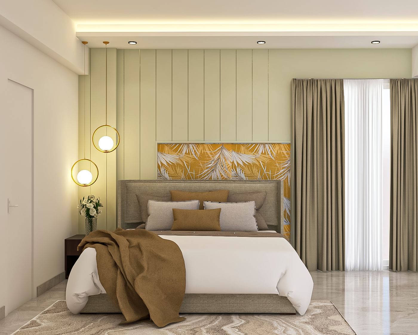 Modern Spacious Guest Bedroom Interior Design