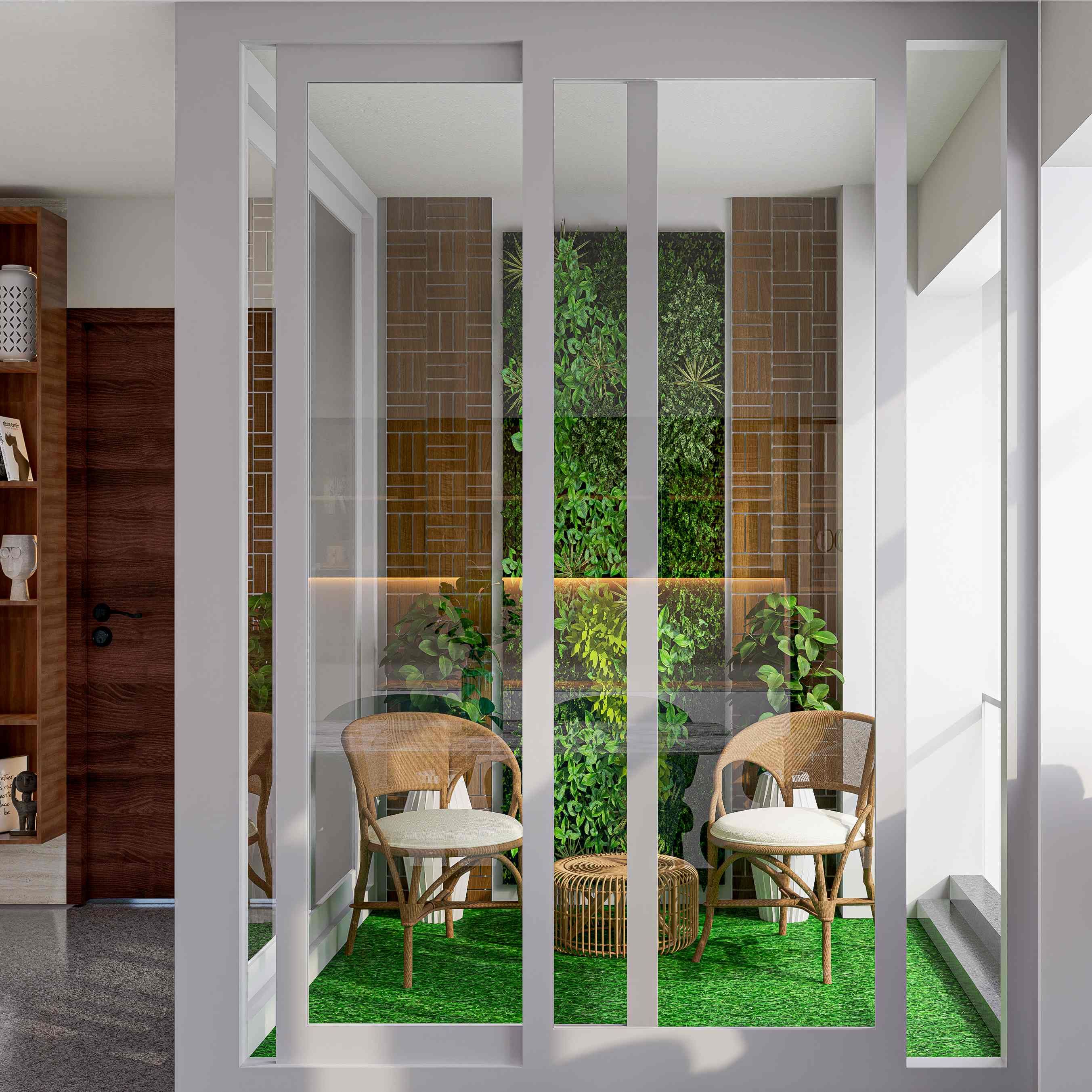 Modern Balcony Design With Vertical Garden
