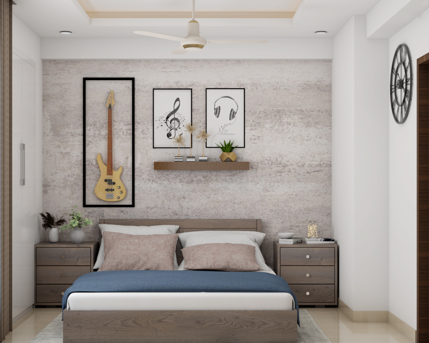 Modern Themed Spacious Guest Bedroom Design