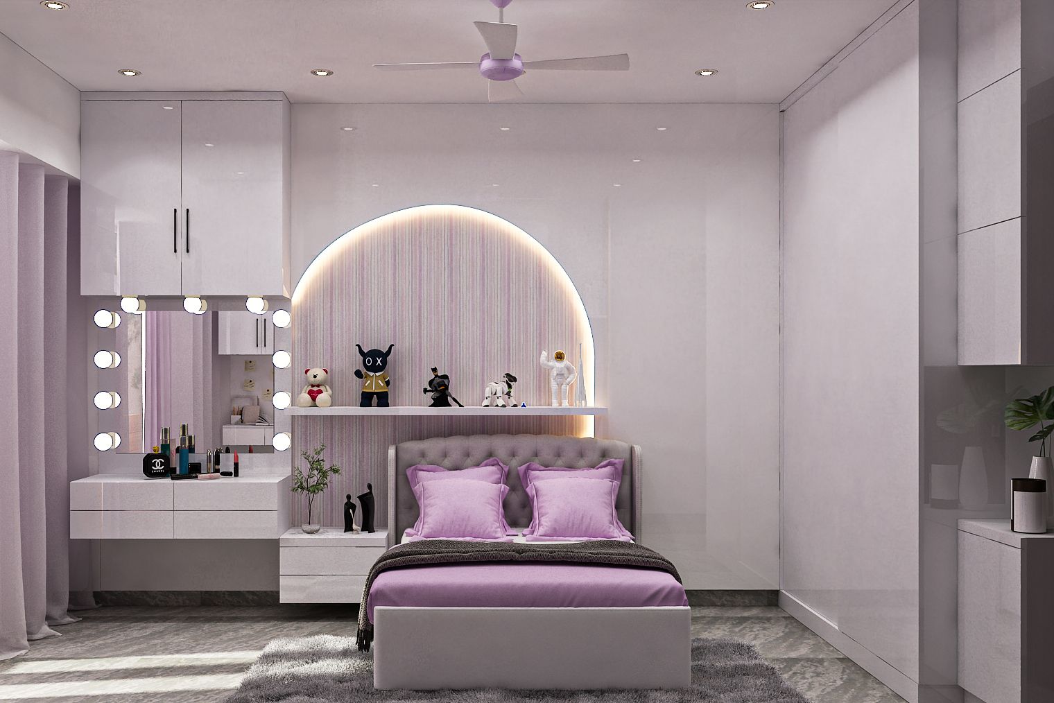 Kids hot sale purple bedroom