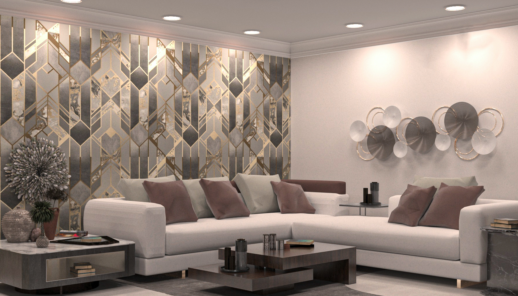 Modern Style Low Maintenance Living Room Design