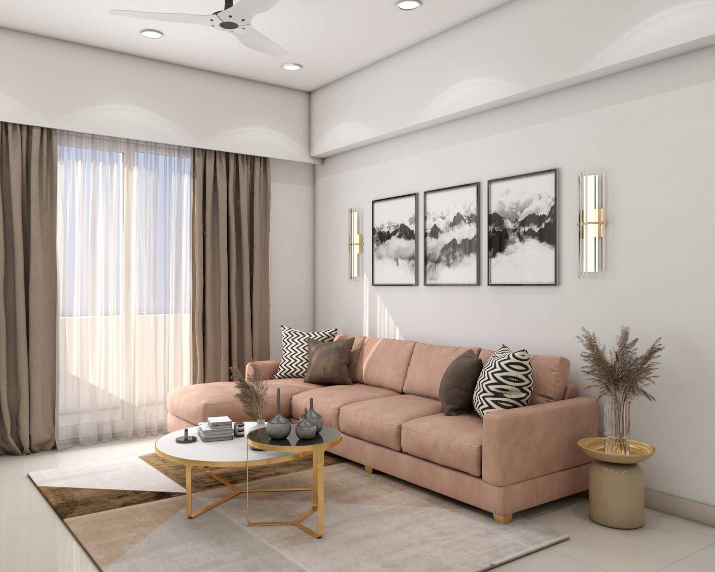Low Maintenance Modern Style Compact Sized TV Unit Design| Livspace