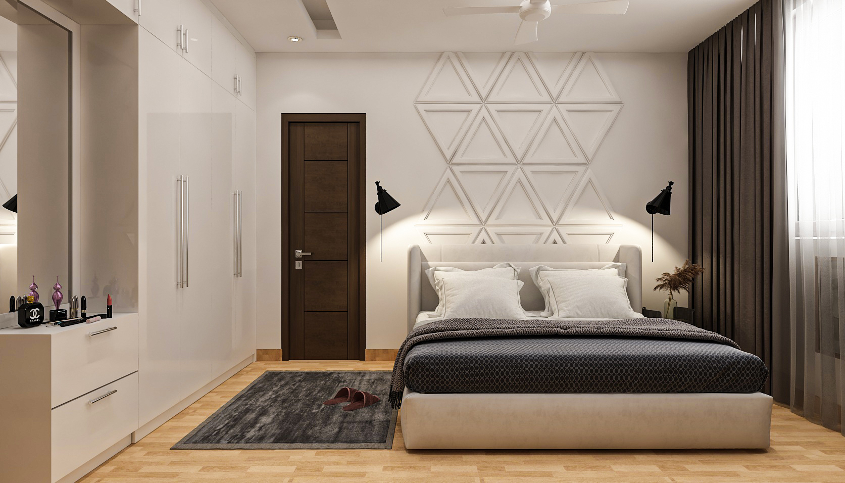 Modern Master Bedroom With Elegant Interior Design | Livspace