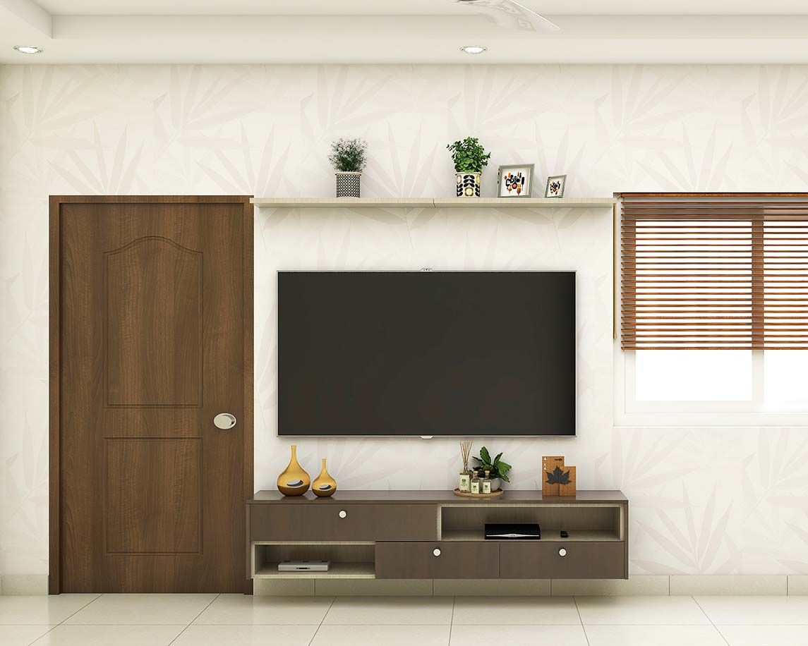 Traditional TV Unit Design With Sleek Decor