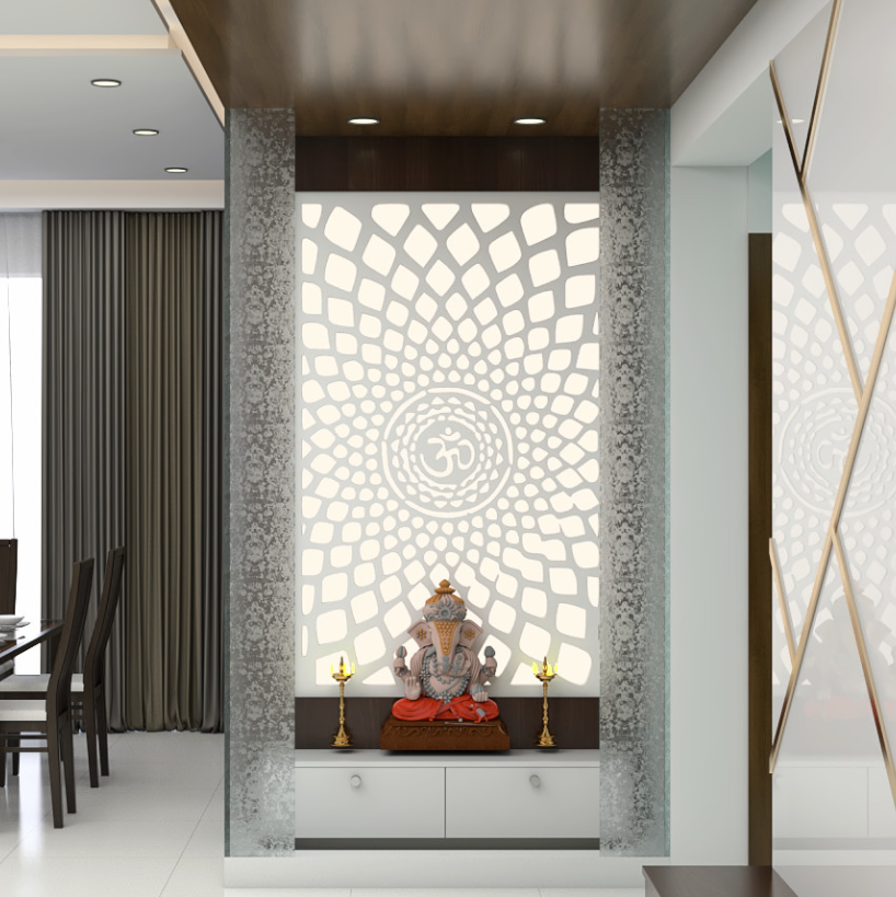 Pooja Room Jali Design