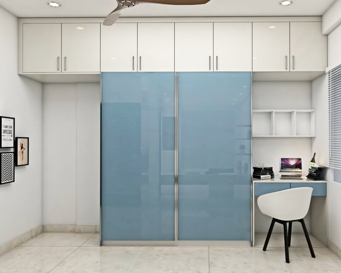 Glossy Finish Spacious Wardrobe With Contemporary Design