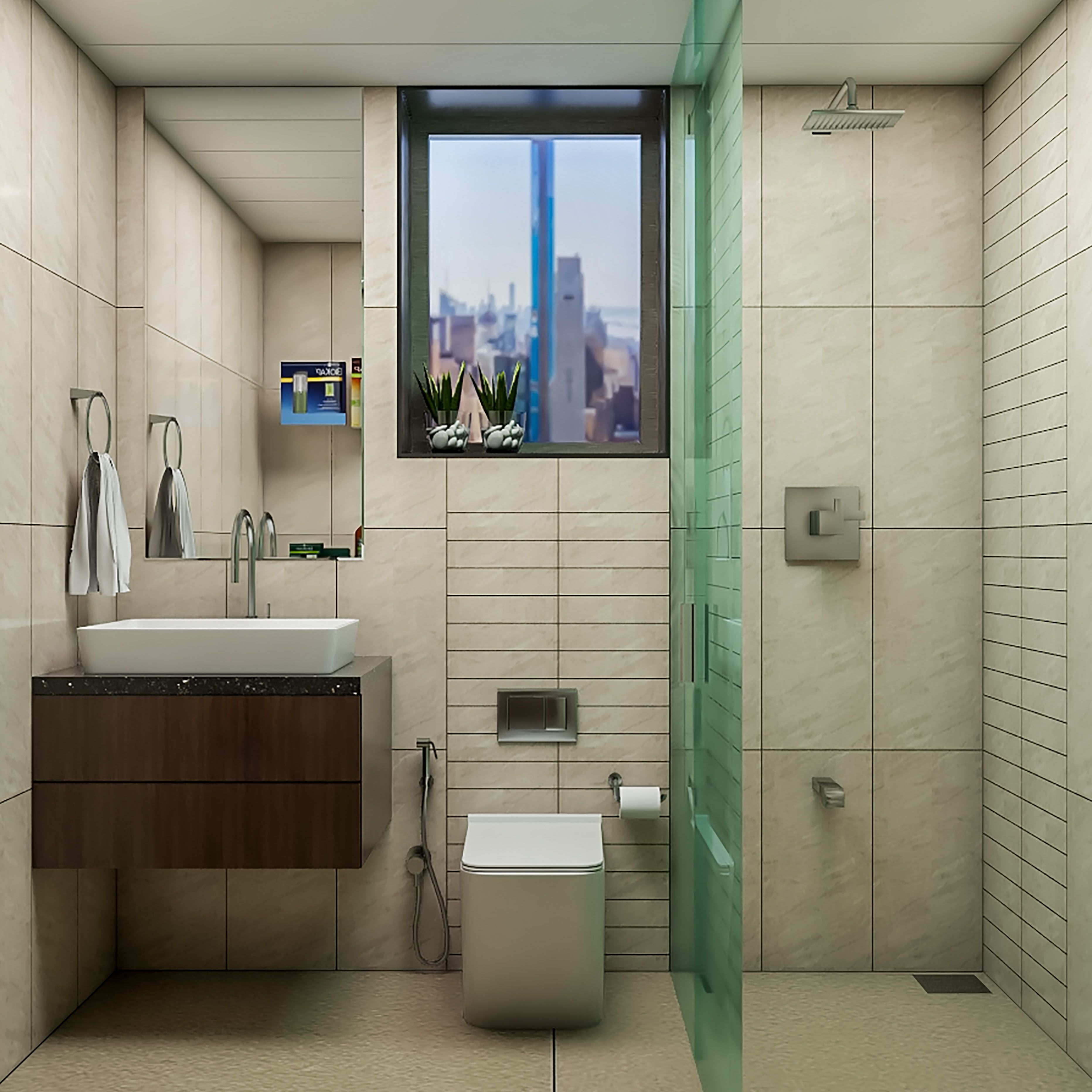 Small Bathroom Idea With A Shower Enclosure
