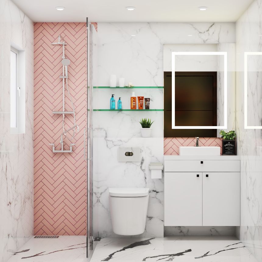 Small Bathroom Idea With A Shabby Chic Aesthetic