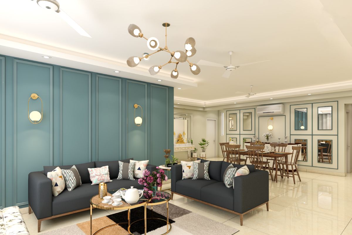 Modern Ceiling Design With Chandelier Livspace