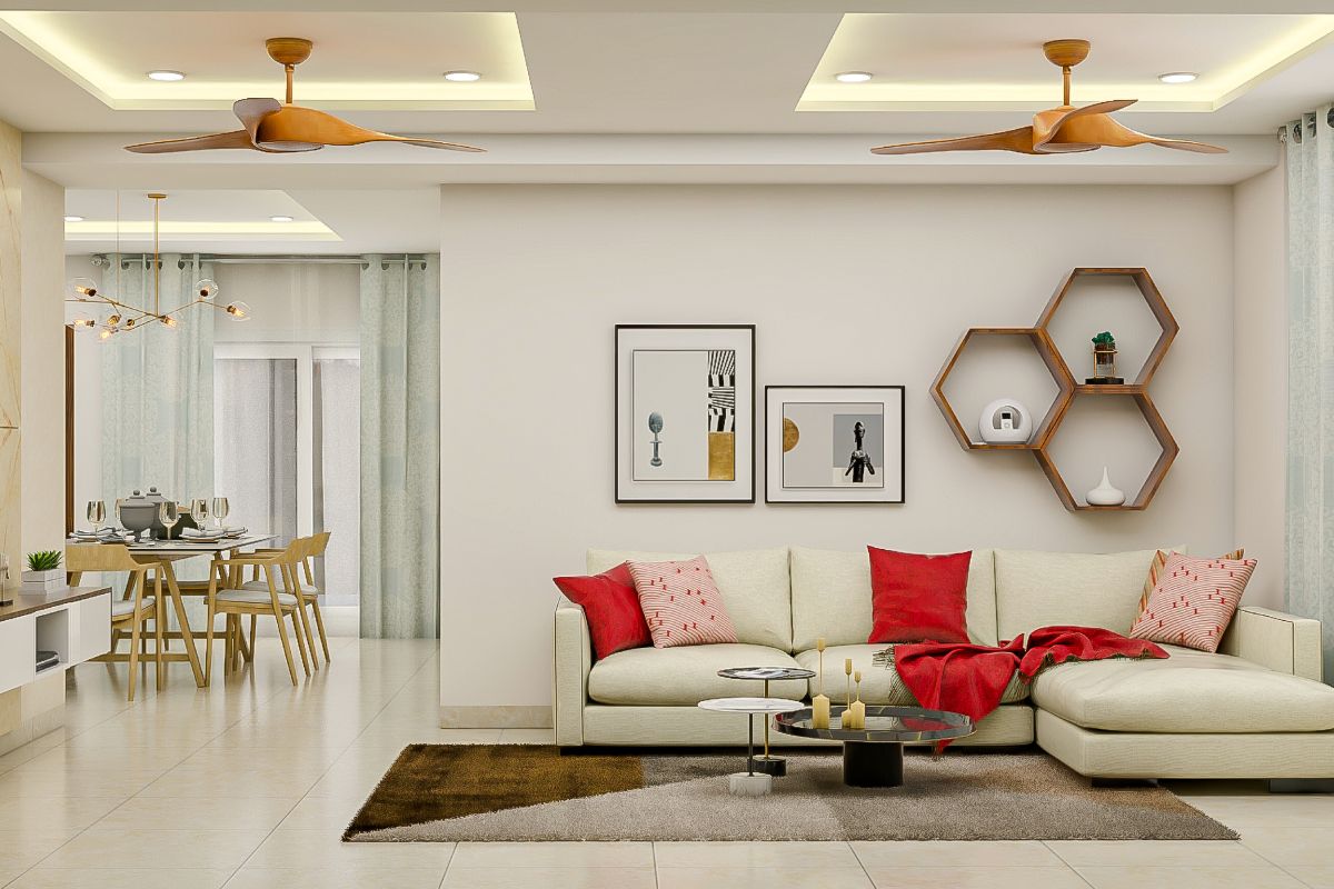 Modern Ceiling Design With Gypsum Livspace