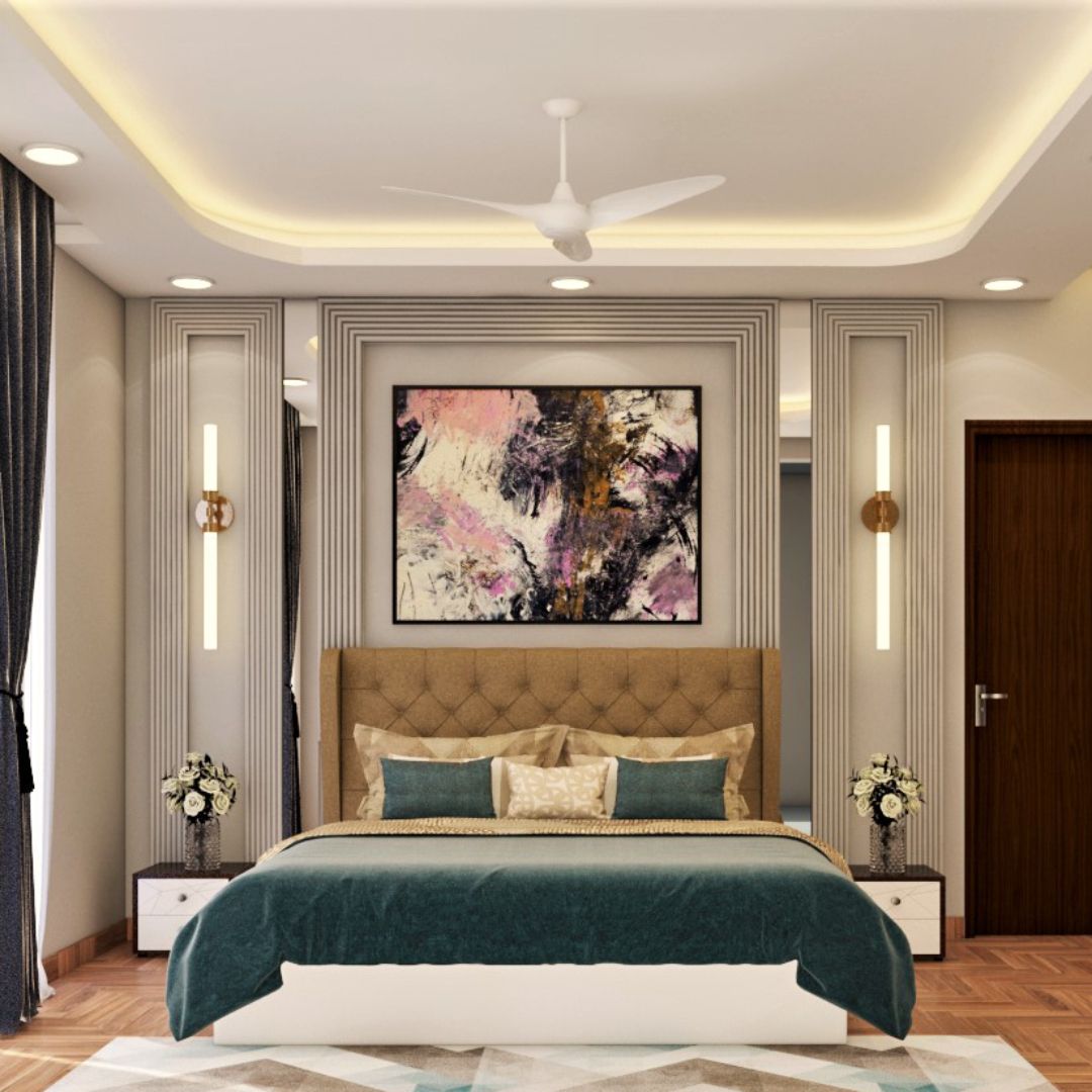 Modern Peripheral False Ceiling For Bedrooms