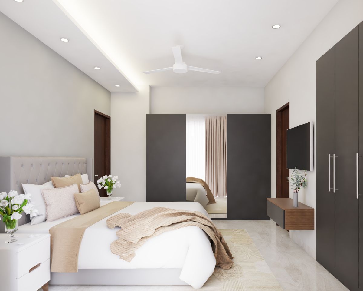 Rectangular False Ceiling For Modern Bedrooms