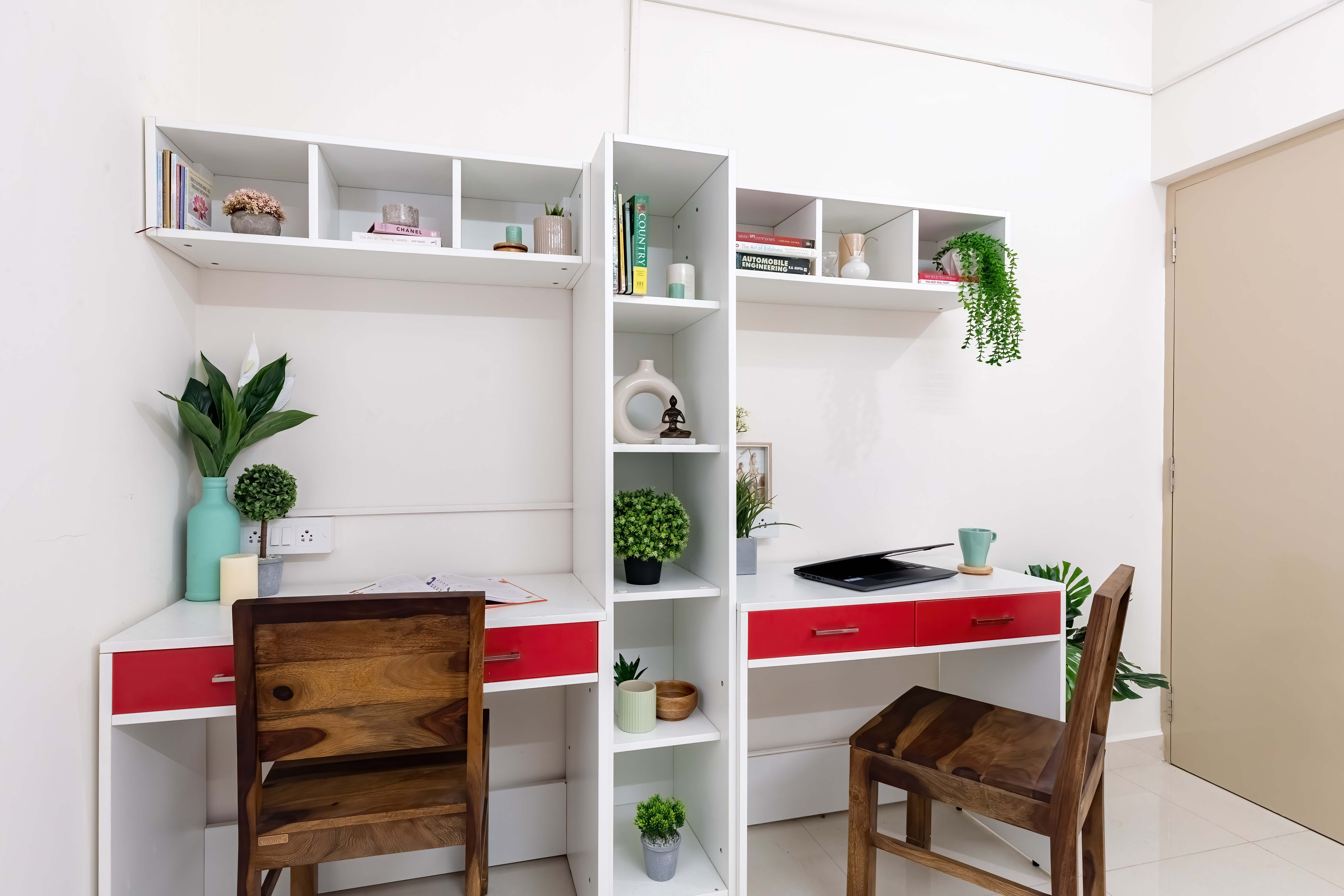 Modern Home Office Design With Two Compact Study Units