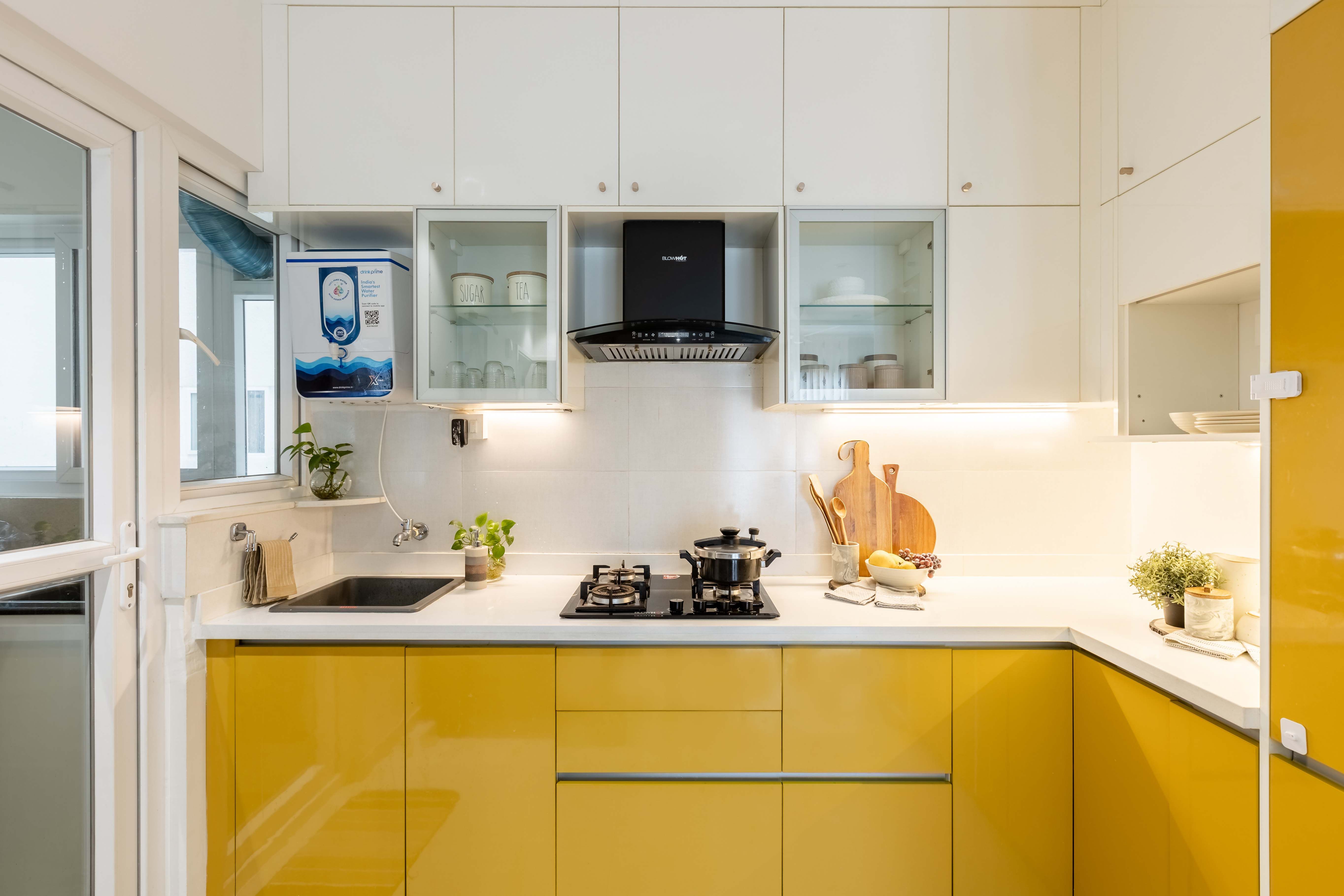 Modern Kitchen Design With A White Corian Countertop