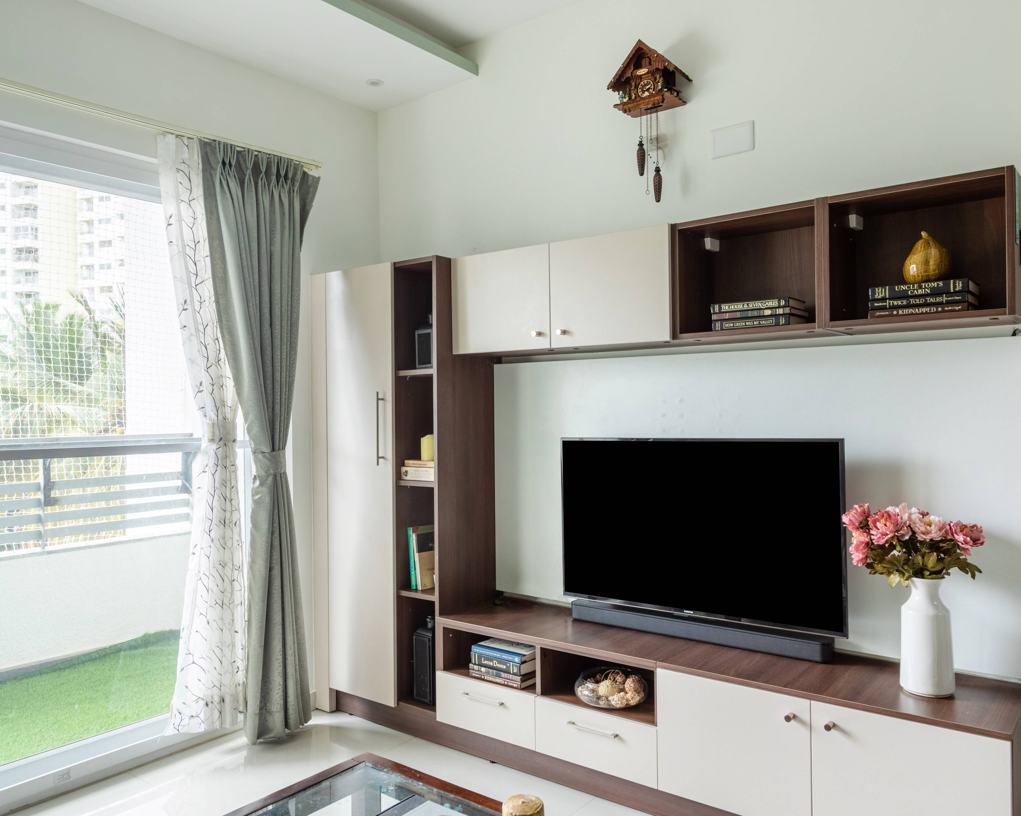 Modern TV Unit In A Linen White Shade