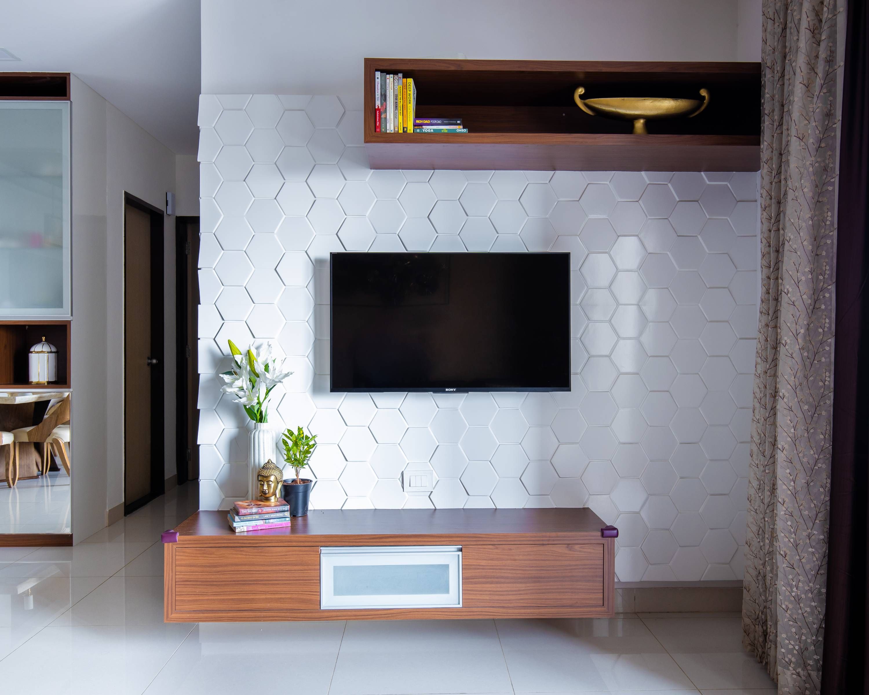 Sleek TV Cabinet For Living Rooms | Livspace