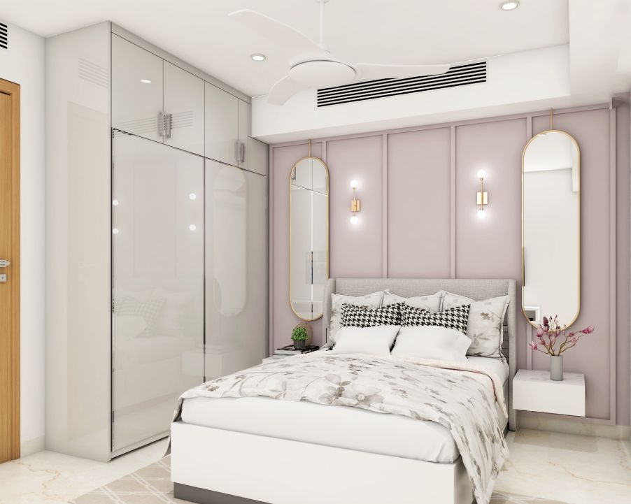 Lavendar Wall Paint Design For Modern Bedrooms