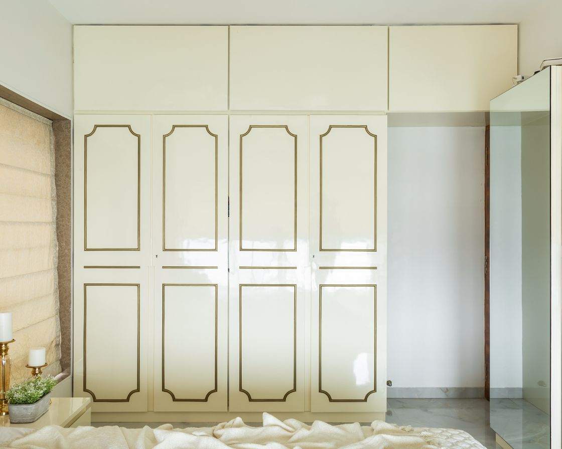 Spacious 4 Door Wardrobe Design Livspace